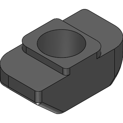 Porca de martelo para ranhura de 10 mm, rosca M8