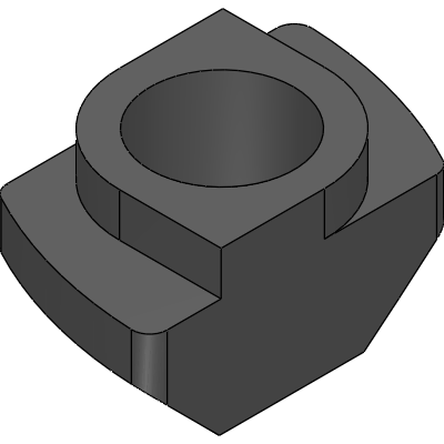 Porca de martelo para ranhura de 6 mm, rosca M5