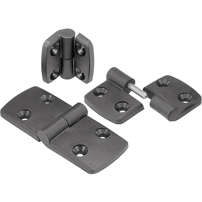 Hinges plastic, lift-off right