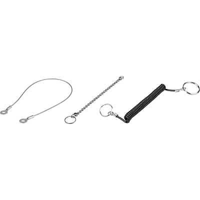 Retaining cables, ball chains