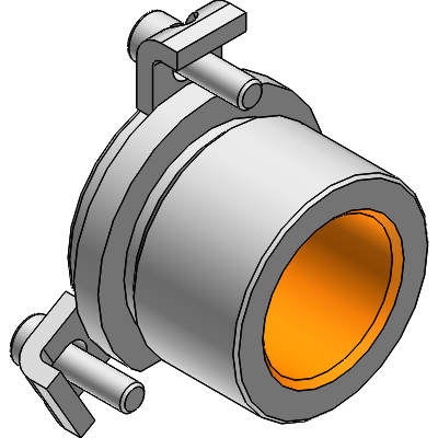 Casquillo guia plaqueado en bronce