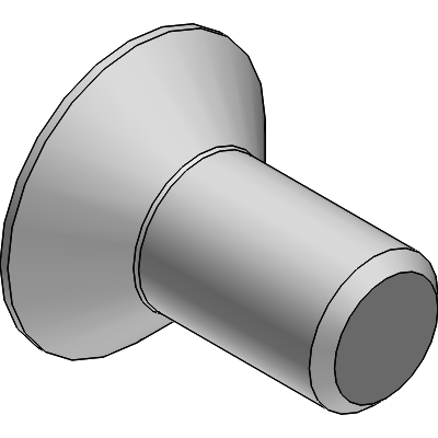 Countersunk screw with hexagon socket