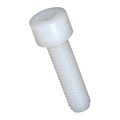 Hex socket head cap screws, partially / fully threaded (~DIN 912, ~ISO 4762), Polyamide 6.6, natural
