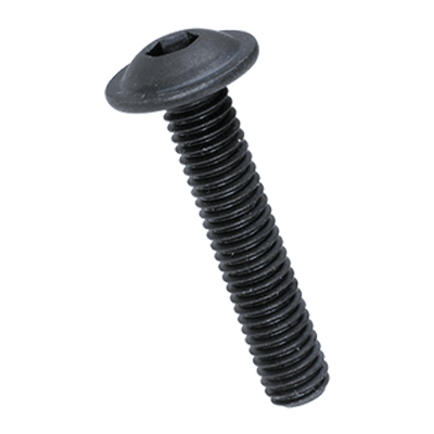 Hex socket button head cap screws with collar partially / fully threaded (ISO 7380-2), cl. 010.9, black