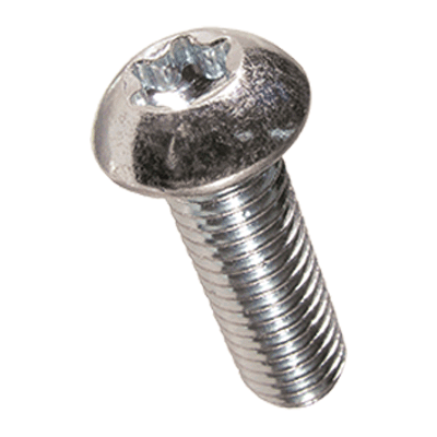Hexalobular (6 Lobe) socket button head screws, fully threaded (~ISO 7380-1), A2