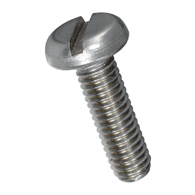 Slotted pan head machine screws (DIN 85 A; ~ISO 1580), A2, stainless steel A2