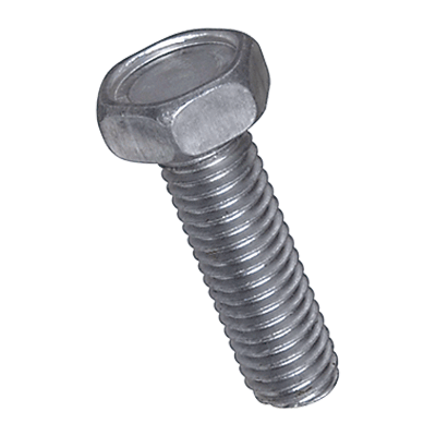 Hex head screws fully threaded (DIN 933; ISO 4017), aluminum, plain