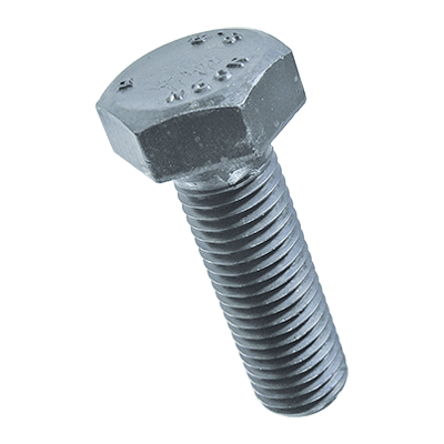 Hex head screws fully threaded, with metric fine thread (DIN 961; ISO 8676), cl. 8.8, zinc plated blue