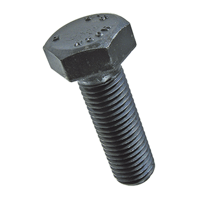 Hex head screws fully threaded, with metric fine thread (DIN 961; ISO 8676), cl. 8.8, black