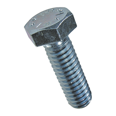 Hex head screws / bolts partially / fully threaded (UNC; ~DIN 933/931), cl. 8.8 / Grade 5.2, zinc plated blue
