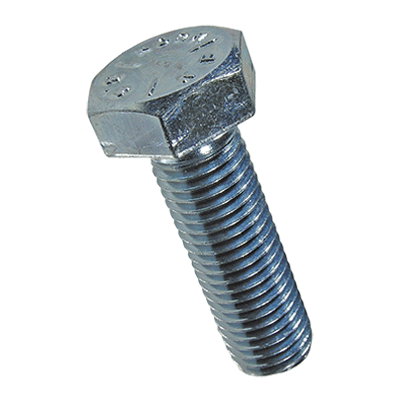 Hex head screws / bolts partially / fully threaded, with UNF thread (~DIN 933/931), cl. 8.8 / Grade 5.2, zinc plated blue