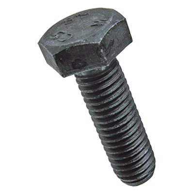 Hex head screws fully threaded (DIN 933; ISO 4017), cl. 10.9, black