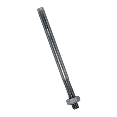 Weld studs with hex nut (DIN 525; DIN 555), weldable steel 3.6, black