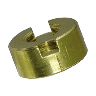 Slotted round nuts (~DIN 546), brass, plain