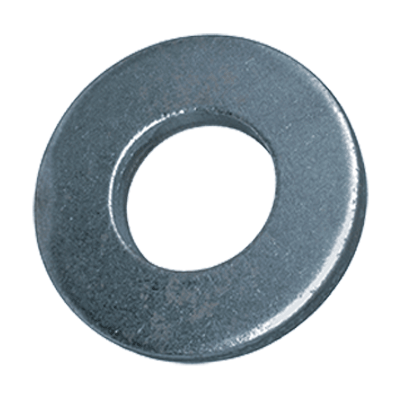 Flat washers without chamfer, large series (VSM 13904), steel, zinc plated blue