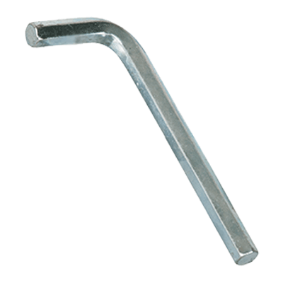 Sechskant-Stiftschlüssel kurze Ausführung (~DIN 911; ~ISO 2936), Stahl, verzinkt-blau