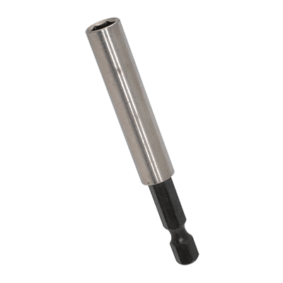 Kupplungsschaft 1/4" für Bits 1/4", magnetisch (~DIN 7427 D), blank