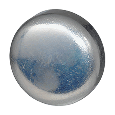 Verschlussdeckel kegelig (DIN 443 A), Stahl, verzinkt-blau