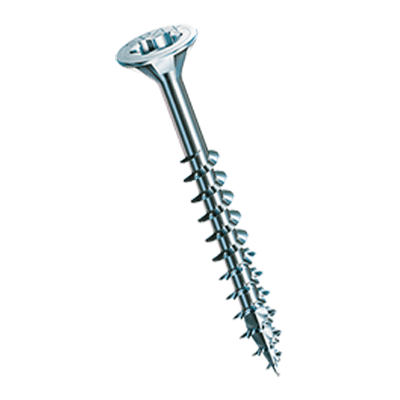 Hexalobular (6 Lobe) socket flat countersunk head chipboard screws T-STAR plus, partially threaded (SPAX®), steel case-hardened, WIROX®, added lubricant