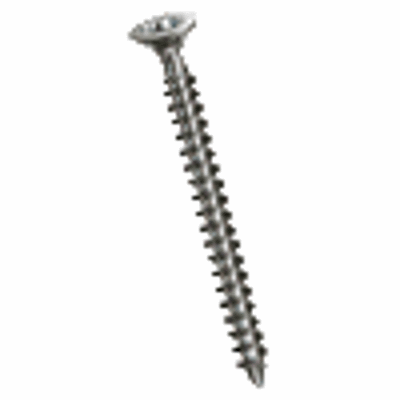 Hexalobular (6 Lobe) socket flat countersunk head screws with CUT point, T-STAR plus, fully threaded (SPAX®), stainless steel A4, waxed