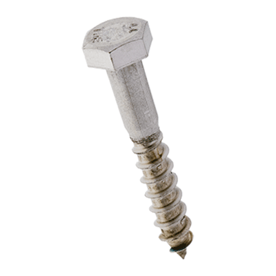 Hex head wood screws (DIN 571), stainless steel A4