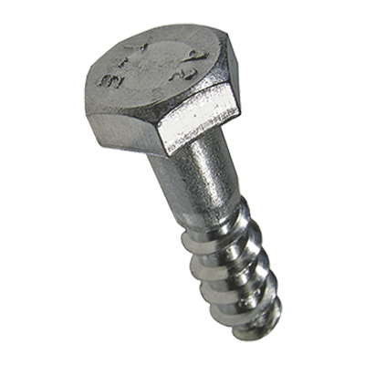 Hex head wood screws (DIN 571), stainless steel A2