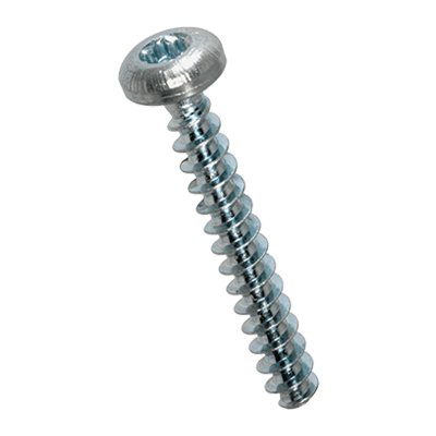 Pan head screws with hexalobular socket Torx plus® / Autosert®, fully threaded (EJOT PT®; WN 1452), steel heat-treated 380 HV, zinc plated blue