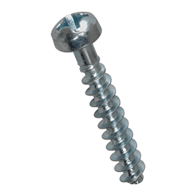 Pan head screws with Phillips cross recess form H, fully threaded (EJOT PT®; WN 1412), steel heat-treated 380 HV, zinc plated blue
