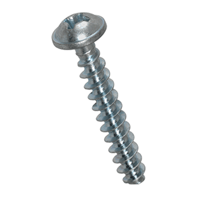 Pan head screws with pressed washer with Phillips cross recess form H, fully threaded (EJOT PT®; WN 1411), steel heat-treated 380 HV, zinc plated blue