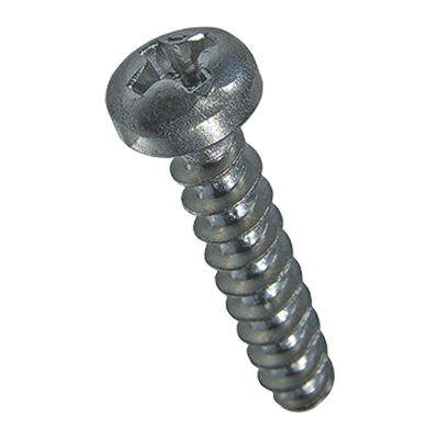 Pan head screws with Phillips cross recess form H, fully threaded (EJOT PT®; WN 1412), stainless steel A2
