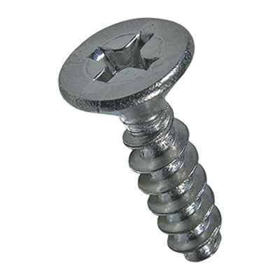 Flat countersunk head screws with Phillips cross recess form H, fully threaded (EJOT PT®; WN 1413), stainless steel A2