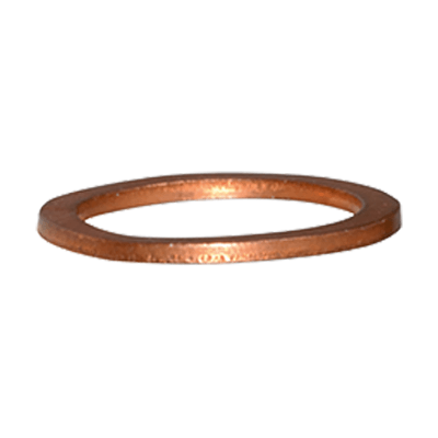 Sealing rings for fittings and screw plugs (DIN 7603 A), copper, plain
