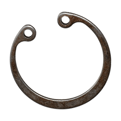 Retaining rings for bores standard design (DIN 472), spring steel, black