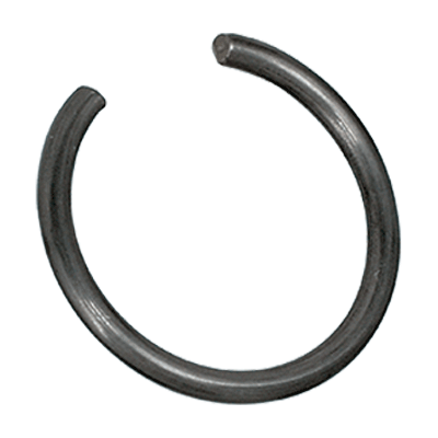 Snap rings for bores round wire (DIN 7993 B), spring steel, black