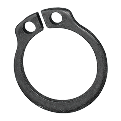 Retaining rings for shafts heavy-duty design (DIN 471), spring steel, black