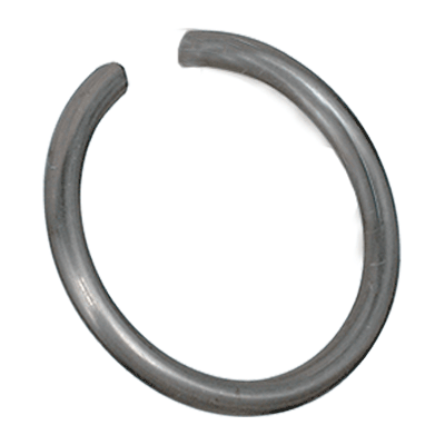 Snap rings for shafts round wire (DIN 7993 A), spring steel, black