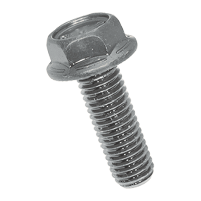 Serrated hex flange head cap screws (VERBUS RIPP®), cl. 100, zinc flake coated