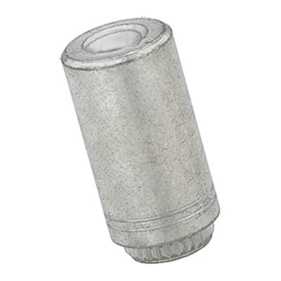 Broaching standoffs with through-hole, for PC boards and other plastics