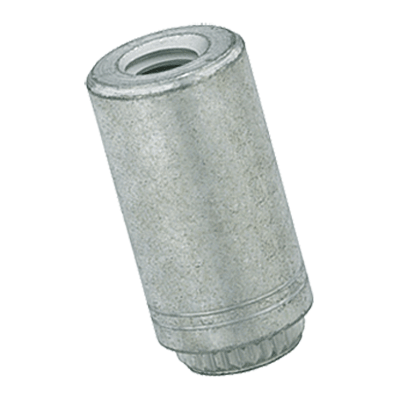 Self-clinching threaded standoffs for PC boards and other plastics