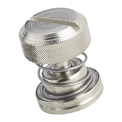 Self-clinching captive panel screws with slotted head, for metallic materials (PEM® PF31/PF32), steel, nickel plated