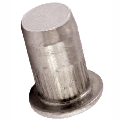 Blind rivet nuts flat head, knurled shank, closed end (FASTEKS® FILKO RUC/FEFG), steel, zinc plated with thick layer passivation