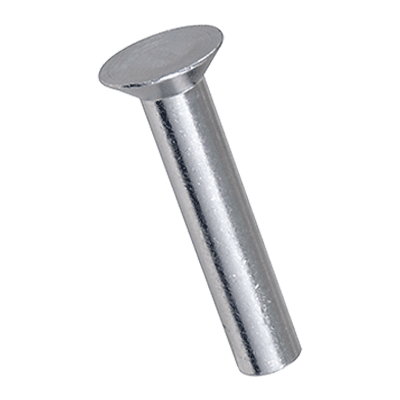 Flat countersunk head rivets 90° (SN 213126), aluminum, plain
