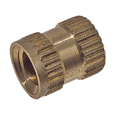 Threaded inserts type H, closed, long (DIN 16903-2 H), brass, plain