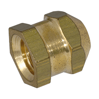 Threaded inserts type P, closed, short (DIN 16903-3 P), brass, plain