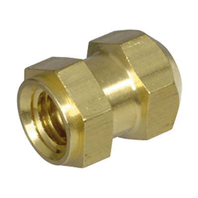 Threaded inserts type R, closed, long (DIN 16903-3 R), brass, plain