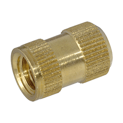 Threaded inserts type S, closed, long (DIN 16903-3 S), brass, plain