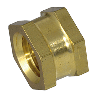Threaded inserts type A, open, short (DIN 16903-1 A), brass, plain