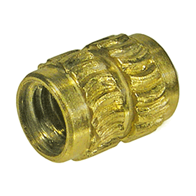 Threaded inserts for thermal installation, brass, plain
