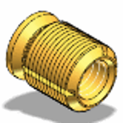 Threaded inserts self-cutting with small head, for thermosets and glass-fiber reinforced plastics >35 %