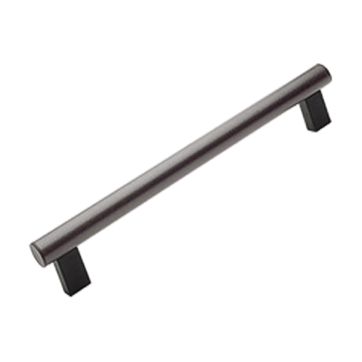 Tubular handles with screw and nut assembly (Elesa® M.1066 BM-EP), anthracite